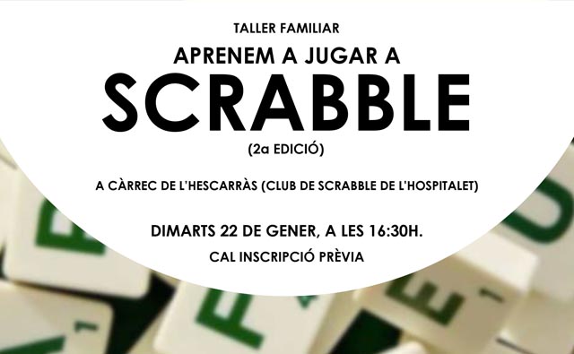 Taller, Scrabble, català, biblioteca, Josep Janés, Hospitalet, LH, FISC, L'Hescarràs, L'Hospitalet