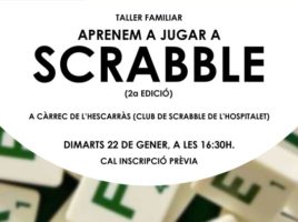 Taller, Scrabble, català, biblioteca, Josep Janés, Hospitalet, LH, FISC, L'Hescarràs, L'Hospitalet