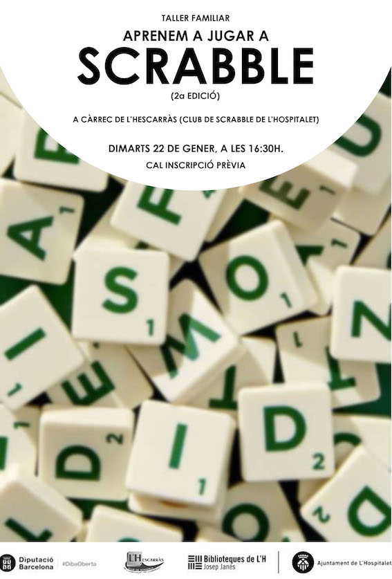 Taller, Scrabble, català, biblioteca, Josep Janés, Hospitalet, LH, FISC, L'Hescarràs, L'Hospitalet