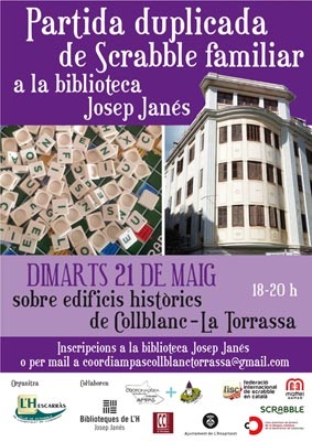 partida, scrabble, català, 2019, collblanc, La Torrassa, Hospitalet, L'H, LH, L'hospitalet, families, familia, Josep Janés, biblioteca, L'Hescarràs, Club de Scrabble de L'Hospitalet, LH9, monument, patrimoni històric